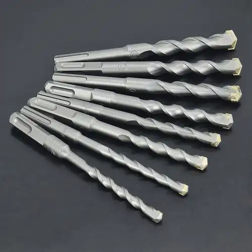 得威斯电锤钻头 两坑两槽圆柄 混凝土方柄冲击钻头 水泥穿墙钻头