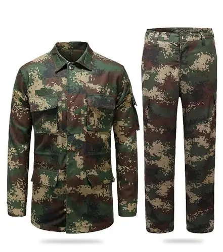 hoscene二炮07迷彩服套装男特种兵军装套装式火箭军迷作训服秋冬季