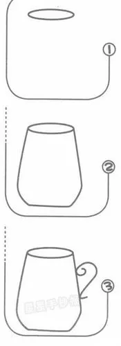 杯子简笔画图片画法-儿童简笔画大全