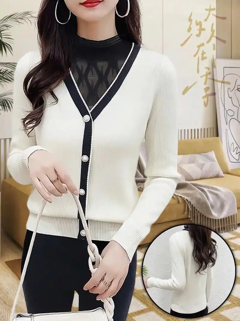 女内搭-半高领打底衫女