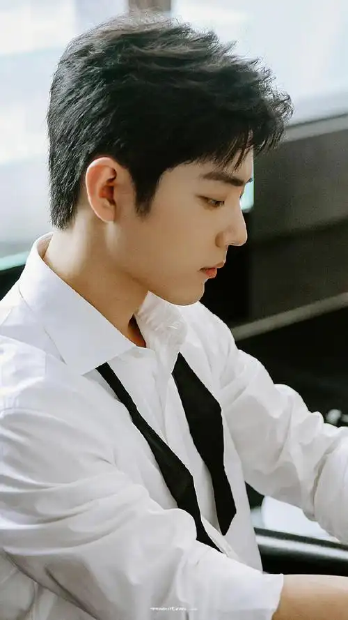 肖战白衬衫花絮照九宫格