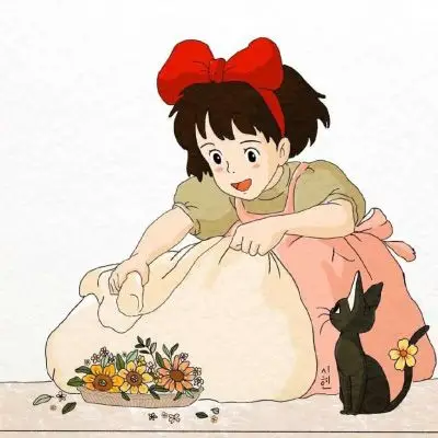 魔女宅急便头像高清图片宫崎骏小魔女头像大全