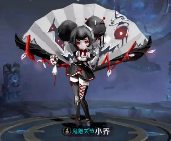 王者玩家自制皮肤安琪拉的黑暗料理而小乔化身黑白无常