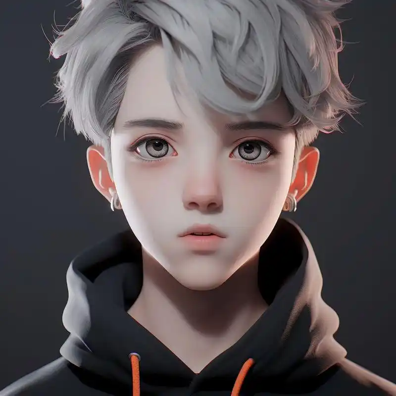 96ai创作 | 动漫系3d风格男生头像~爱了 今日是动漫风3d男生头像组