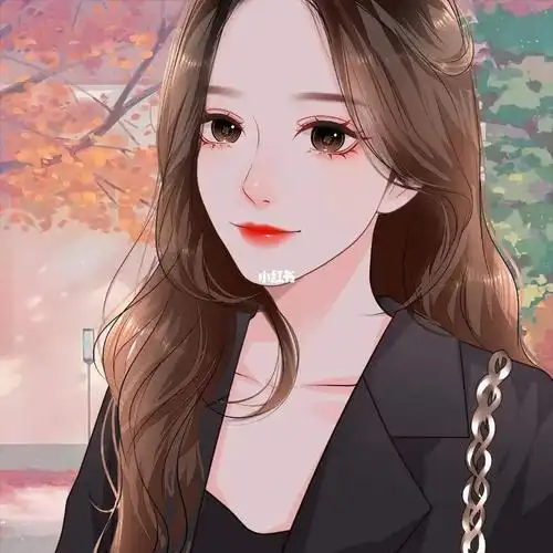 优雅有气质的手绘卡通漫画女生头像手绘现代气质美女头像 微信手绘女