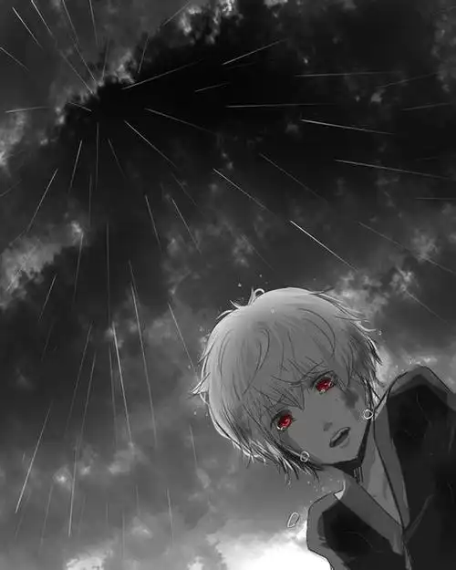 二次元的眼泪 伤感动漫图 卡通眼泪 泪水