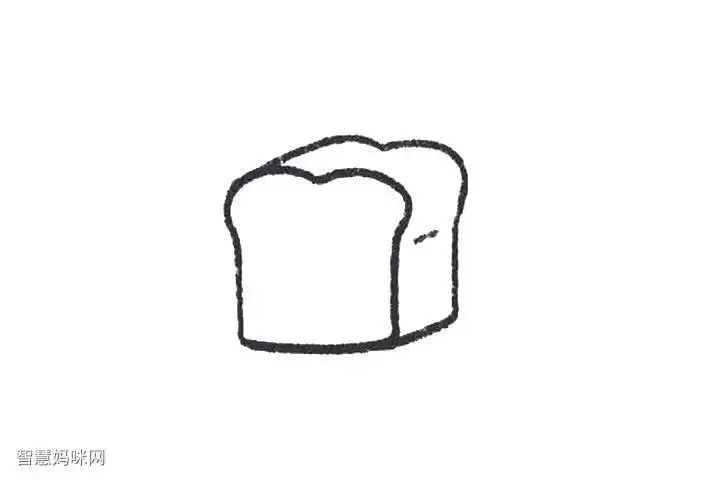 食物简笔画大全吐司面包怎么画