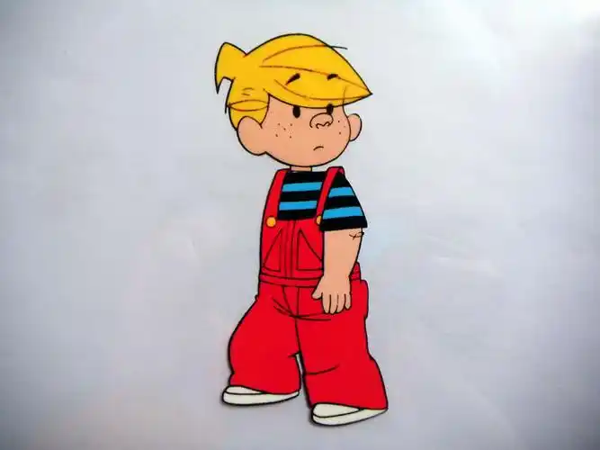 dennis the menace - original animation cel - (1986)