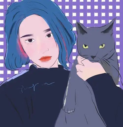 女人物头像插画