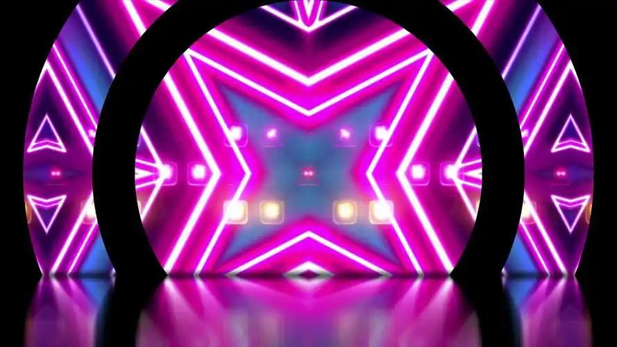 动感绚丽t台舞台背景视频素材走秀舞台背景