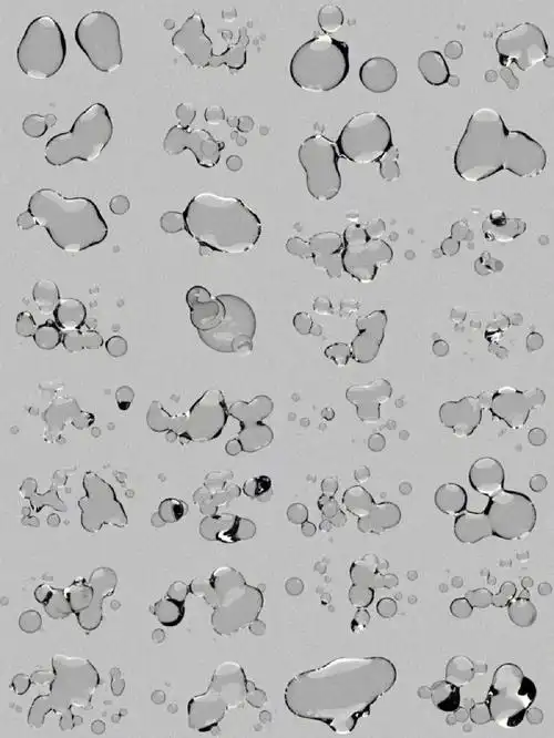 高清素材简洁透明水滴素材