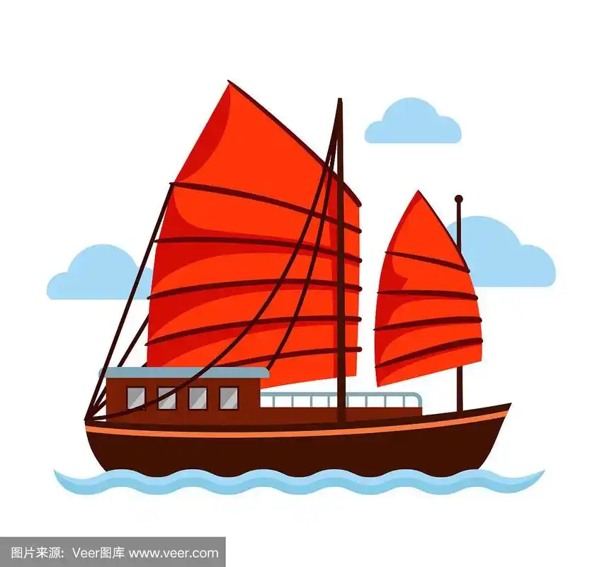 帆,红辣椒,舢板船,可爱的,船