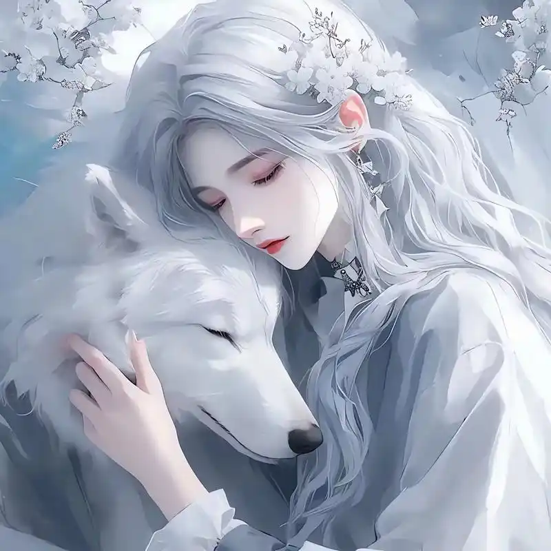 古风头像～这是白狐狸吗?