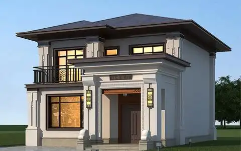 小二层新中式独栋别墅露台堂屋都有小资生活不过如此