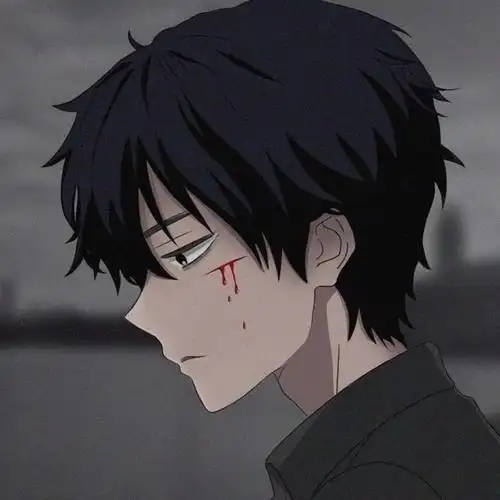 个性男生黑白动漫头像