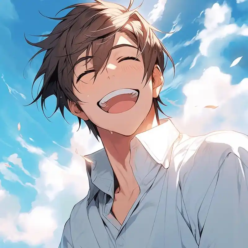 阳光男孩头像|每一秒都要开心90