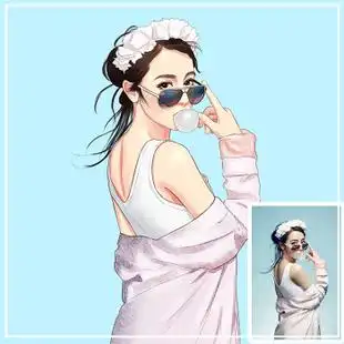 【bulala】写实q版人物设计定制真人卡通形象头像漫画照片转手绘