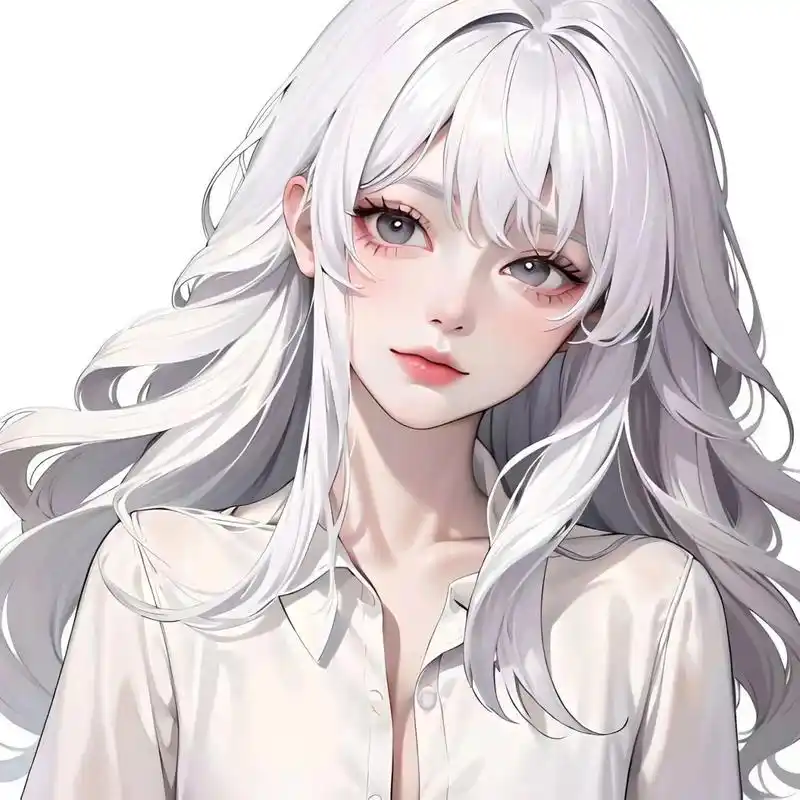 白毛控·纯欲风·女生头像