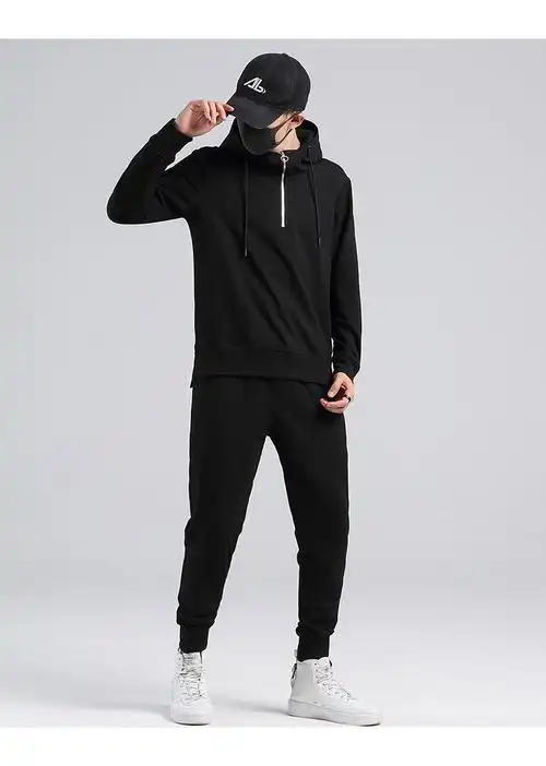 卫衣套装秋季连帽男士春秋衣服秋冬款休闲装外套加绒加厚潮运动服