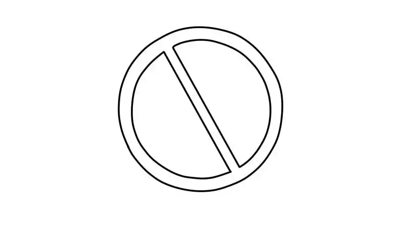 禁止出门简笔画画法 禁止出门简笔画步骤