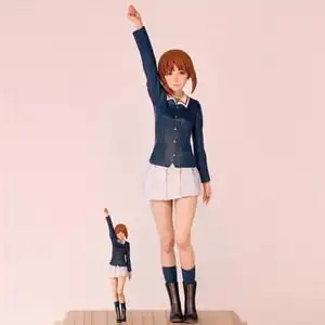 狂游者1/12树脂人物全身模型日本短裙少女gk白模手办r322