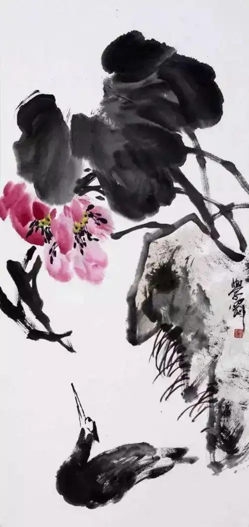 墨余随笔张学刚大写意花鸟画赏析