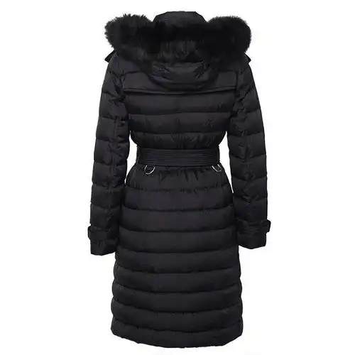 burberry博柏利女士聚酰胺可拆式连帽羽绒服80038441