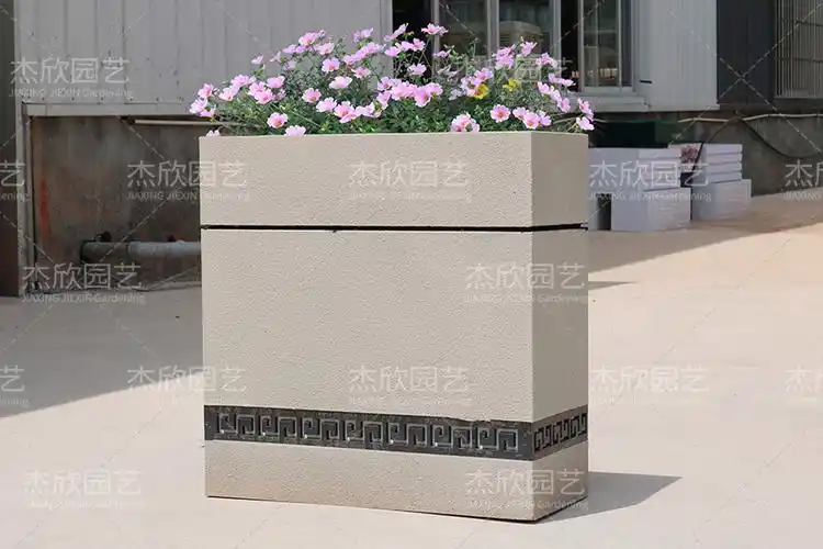 真石漆花箱内含pvc