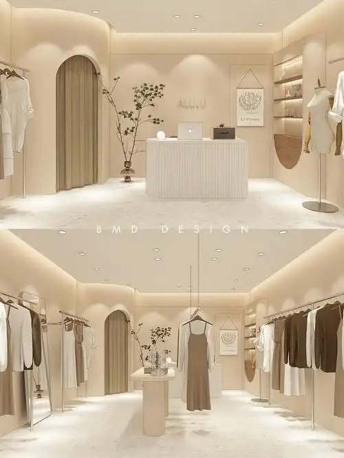 服装店设计  #韩式女装  #韩式服装店  #服装店装修  #服装店装修