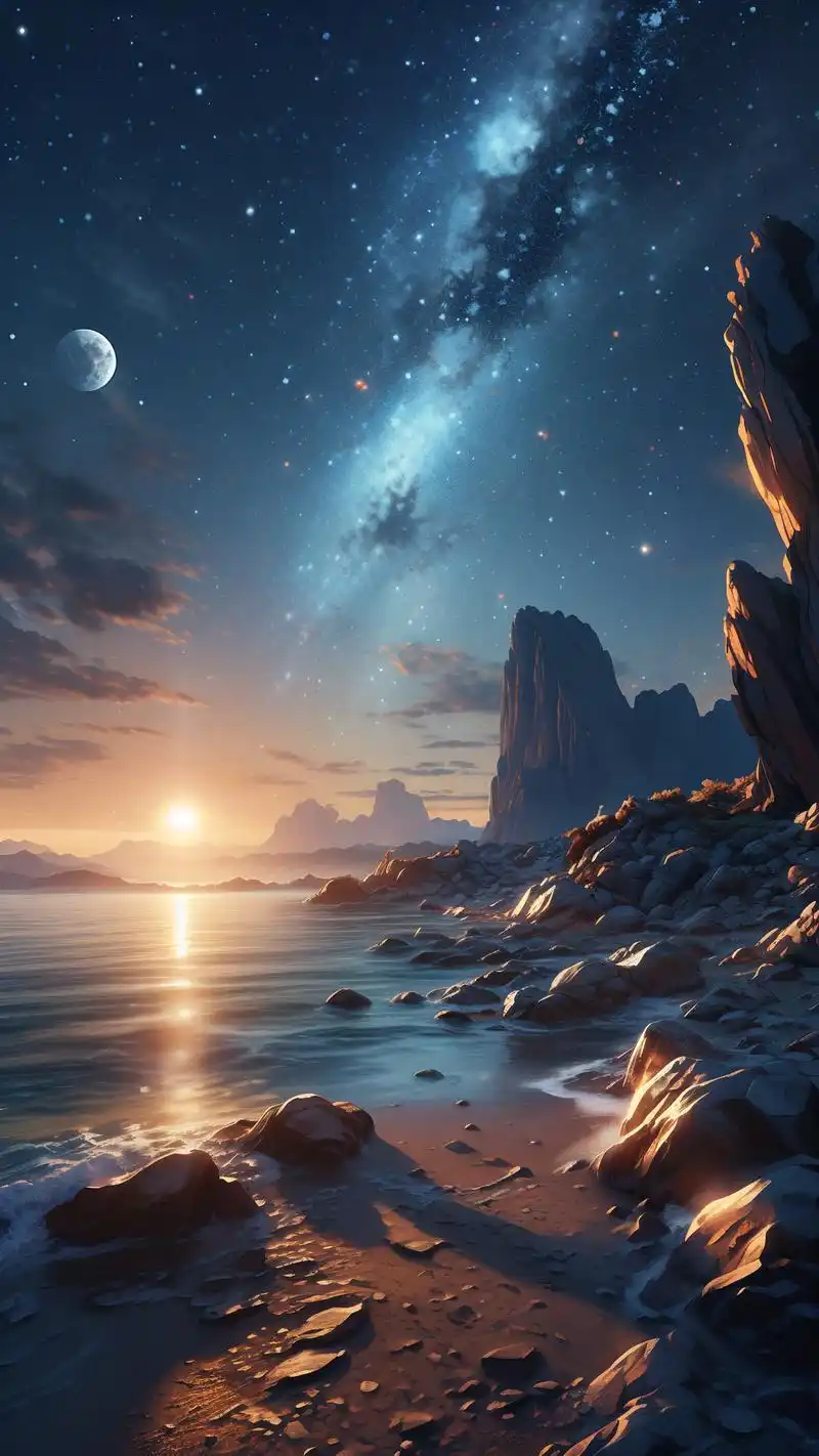 抖音上超火的iphone星空壁纸,每一张都让人沉醉其中,仿佛置身于浩瀚