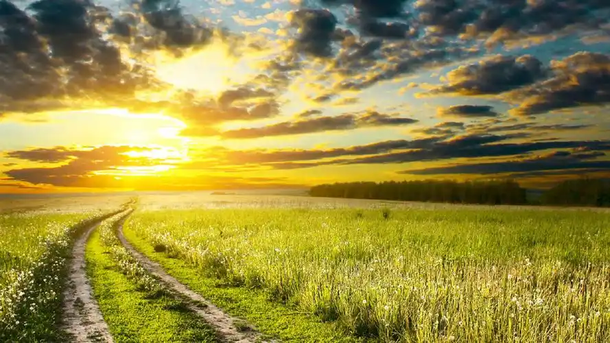 清晨唯美日出图片高清电脑壁纸