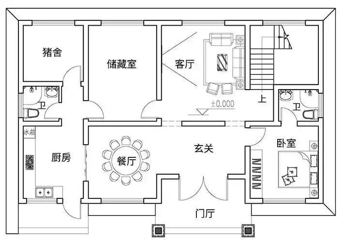 5米,两层简欧露台别墅 全套设计图纸 - 乡村住宅在线