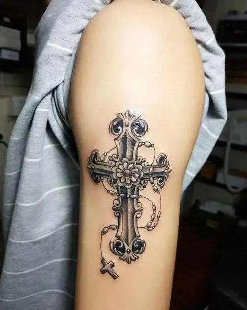 十字架纹身图片