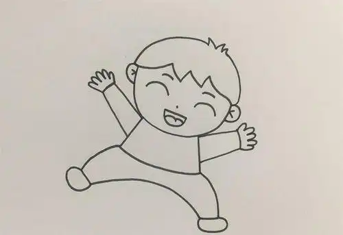 小孩人物简笔画图ll