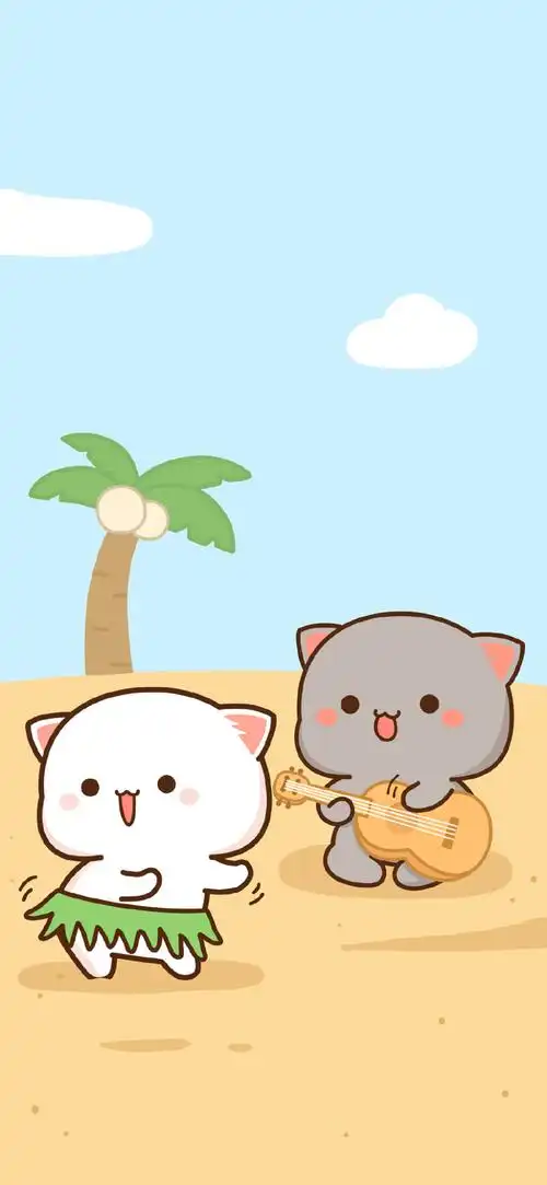 夏日 蜜桃猫 微博@不觉晓晓 - 堆糖,美图壁纸兴趣社区