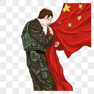 高清图片抱着国旗感动的军人高清图片军人和旗帜高清图片军人们挥舞