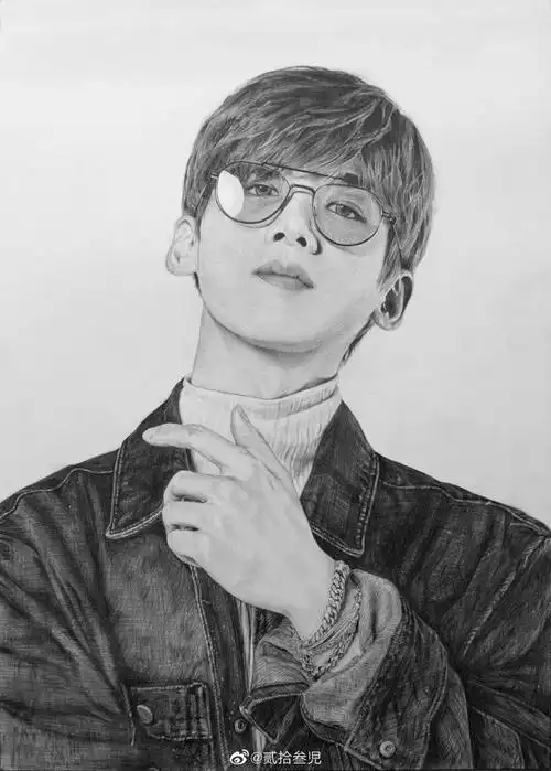 白敬亭超话#素描本#白rap 5.