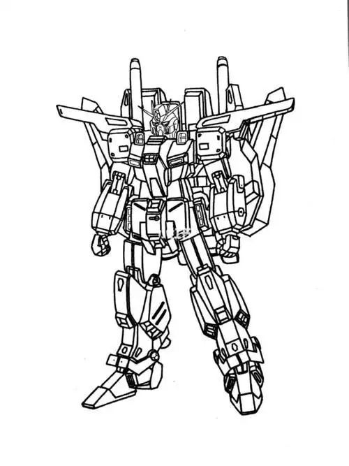 高达简笔画q版q版高达怎么画