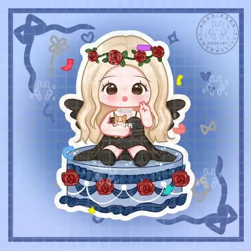 饭圈设计blackpinkrose朴彩英q版立牌