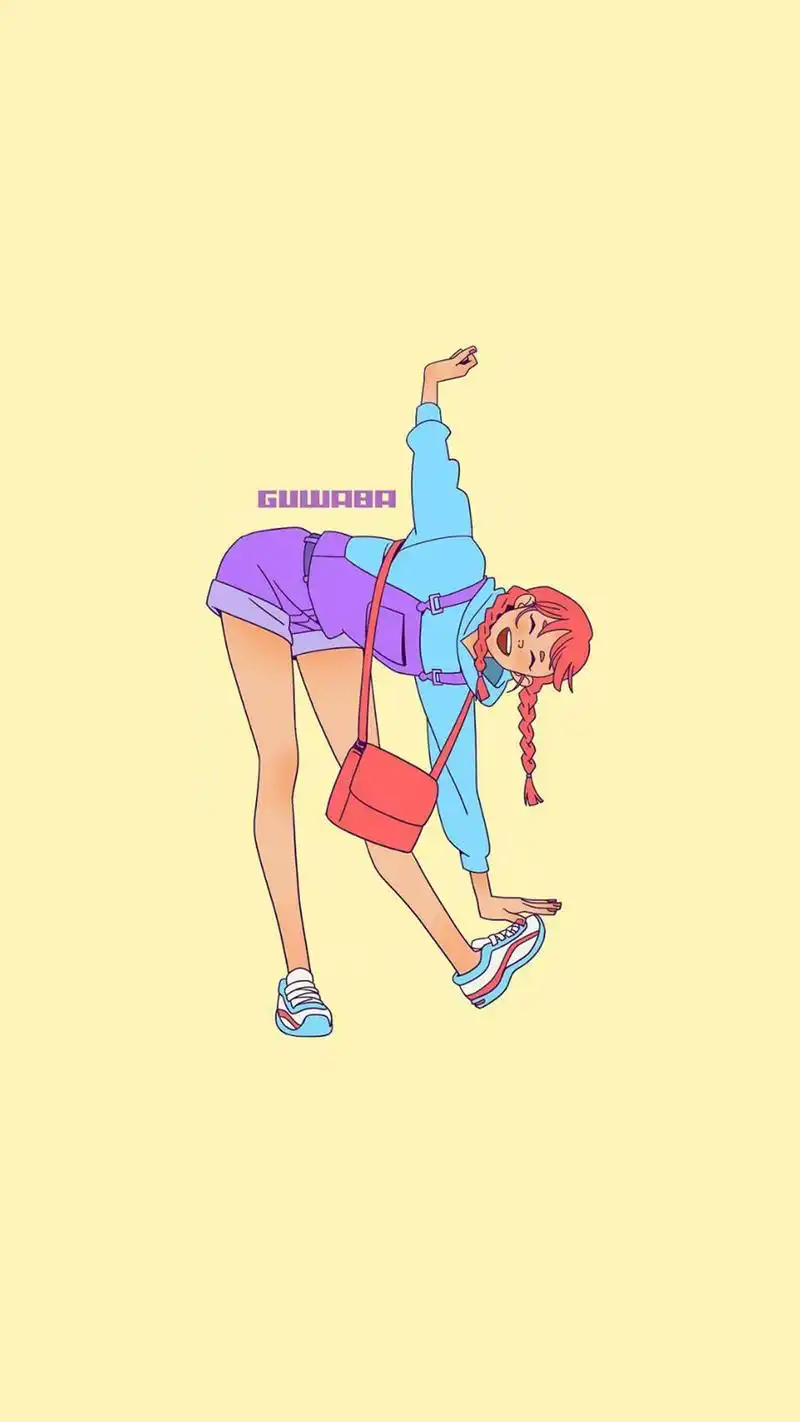 潮流美女插画个性高清手机壁纸