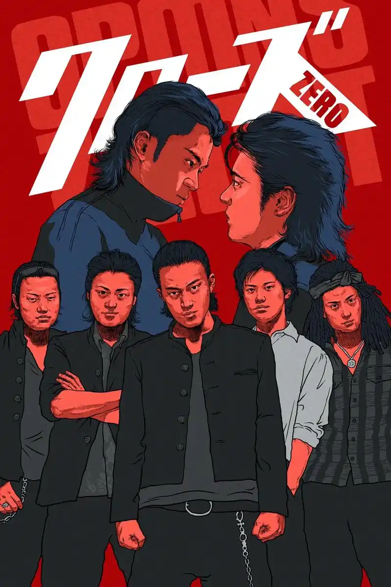 手绘 #插画 #海报 #热血高校 - 抖音