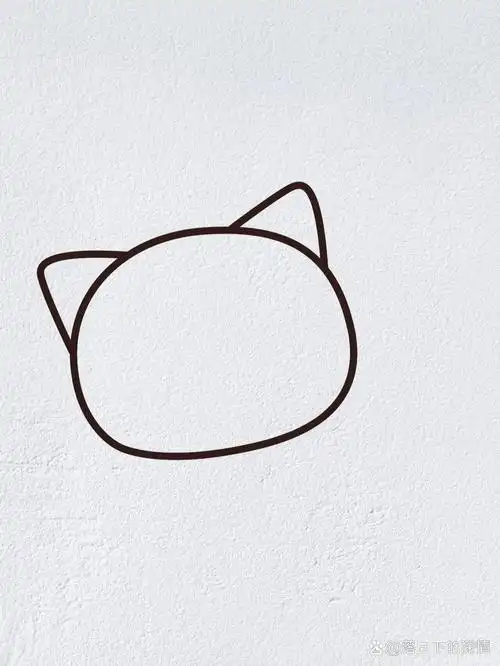 动物简笔画之可爱的小猫咪(内附过程图)