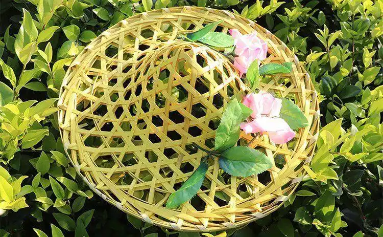 卓梦影斗笠帽竹编斗笠帽竹帽舞蹈表演道具竹制品防雨钓鱼帽竹灯罩装饰