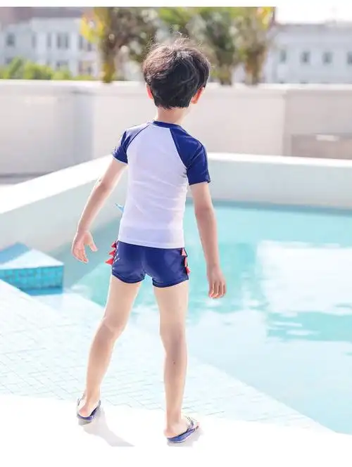 青少年泳裤12-15岁中学生男生泳衣儿童泳衣男童泳裤中大童男孩分体