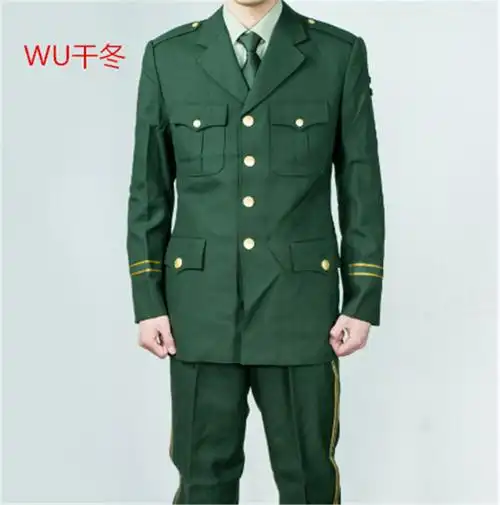 新款07式夏常春秋季新式武陆套装常男女西装士干外套裤子wu春秋17088