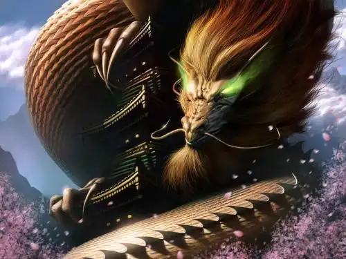 神兽五爪金龙的图片