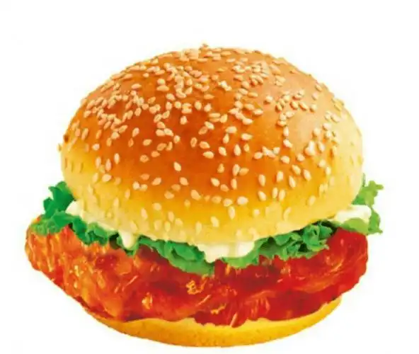 奥尔良烤鸡腿堡图片