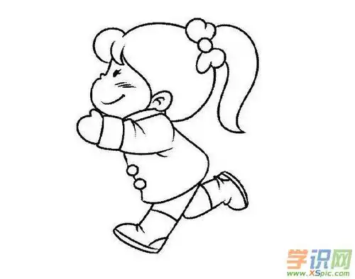 女孩简笔画漂亮可爱小女孩简笔画图片大全