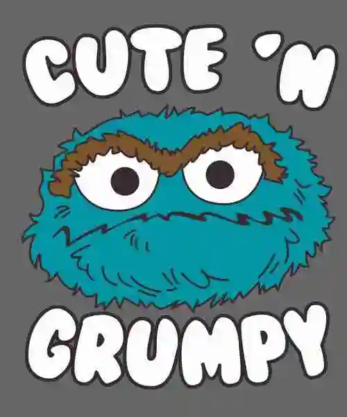 卡通动漫潮牌芝麻街字母印花图案服装裁片t恤卫衣烫图印花花型素材