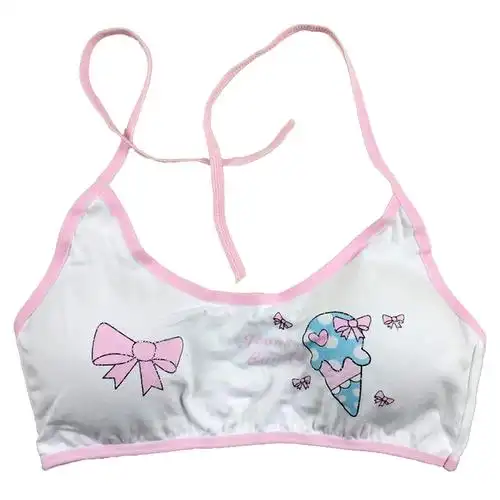 女童吊带背心发育期内内衣女孩学生挂脖抹胸背心吊带